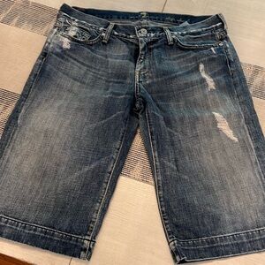 7 for All Mankind Jean shorts long